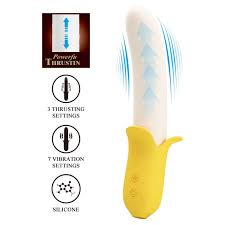 Vibrador banana con empuje USB
